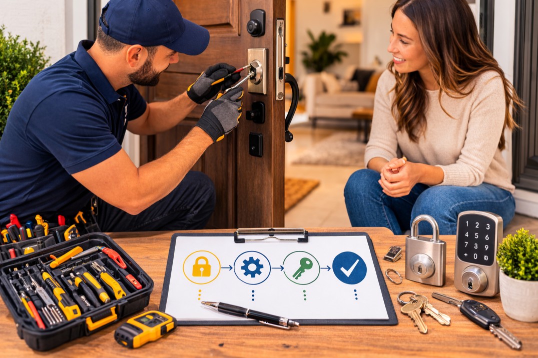 Emergency Locksmith Service Process
