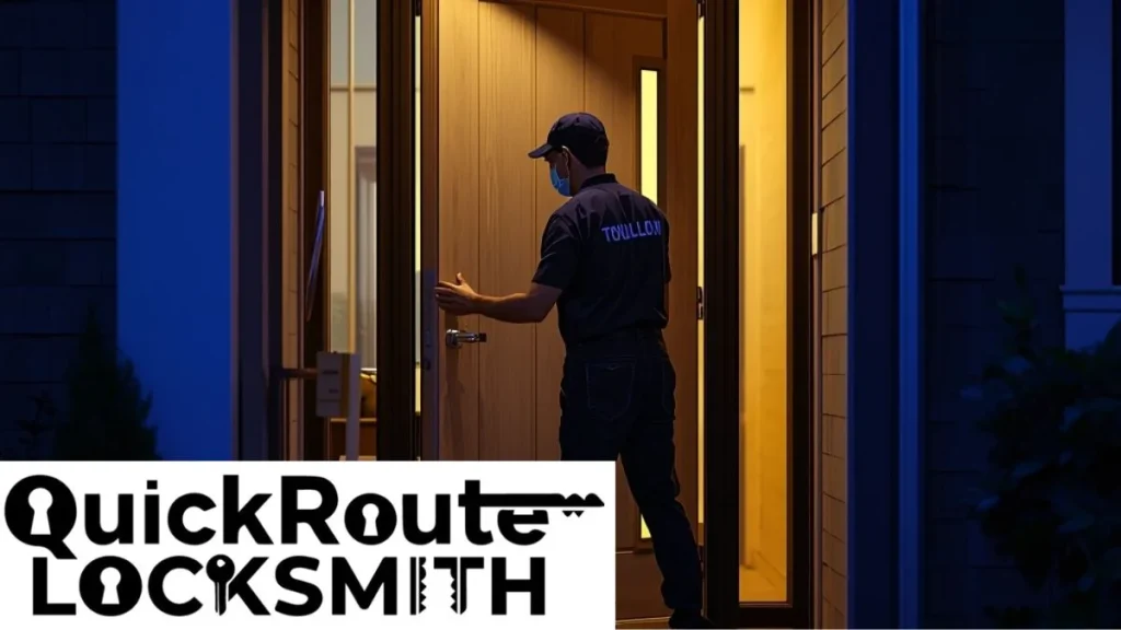 Locksmith unlocking residential door for locked out homeowner in Denver CO